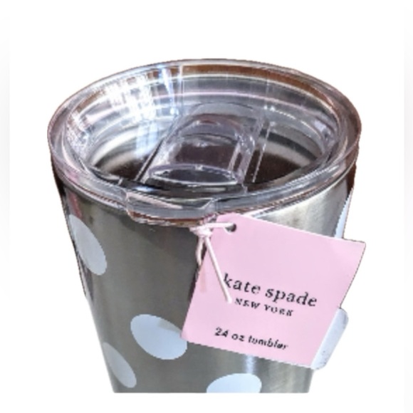 Kate Spade Dot Stainless Steel Travel Mug Tumbler - Picture 2 of 2